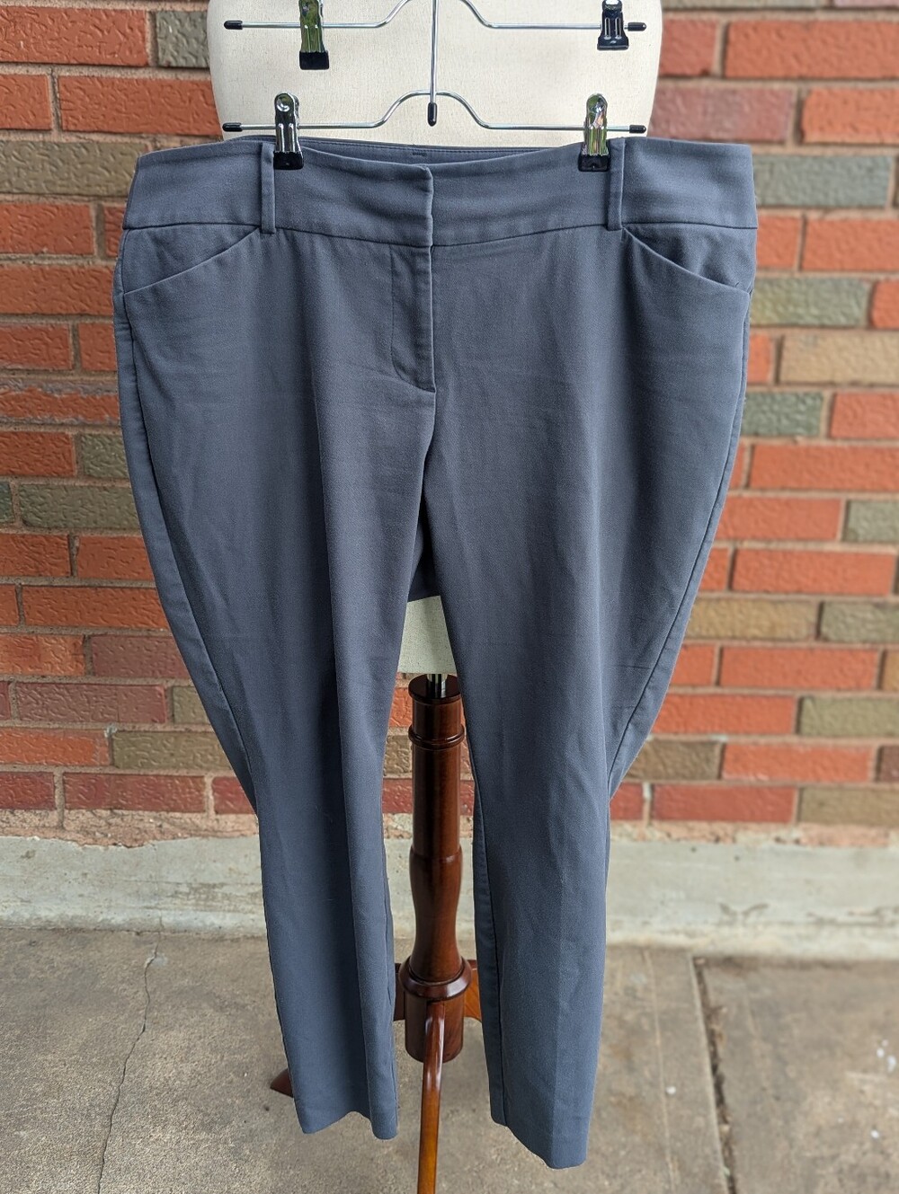 LOFT Plus Marisa Pants in Blue-Gray